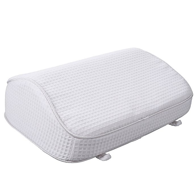 slide 2 of 9, Haven Reversible Memory Foam Bath Pillow - White, 1 ct