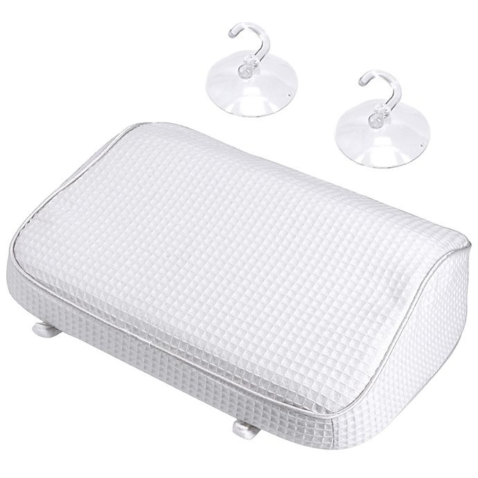 slide 4 of 9, Haven Reversible Memory Foam Bath Pillow - White, 1 ct