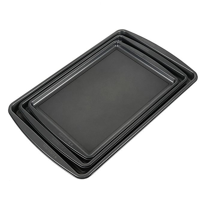 slide 3 of 8, Simply Essential Nonstick Jelly Roll Pans Set, 3 ct