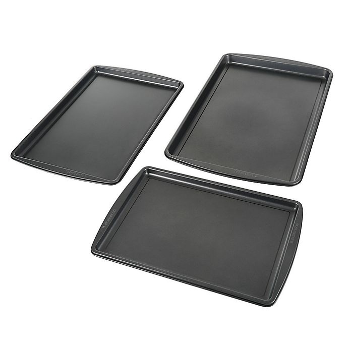 slide 4 of 8, Simply Essential Nonstick Jelly Roll Pans Set, 3 ct