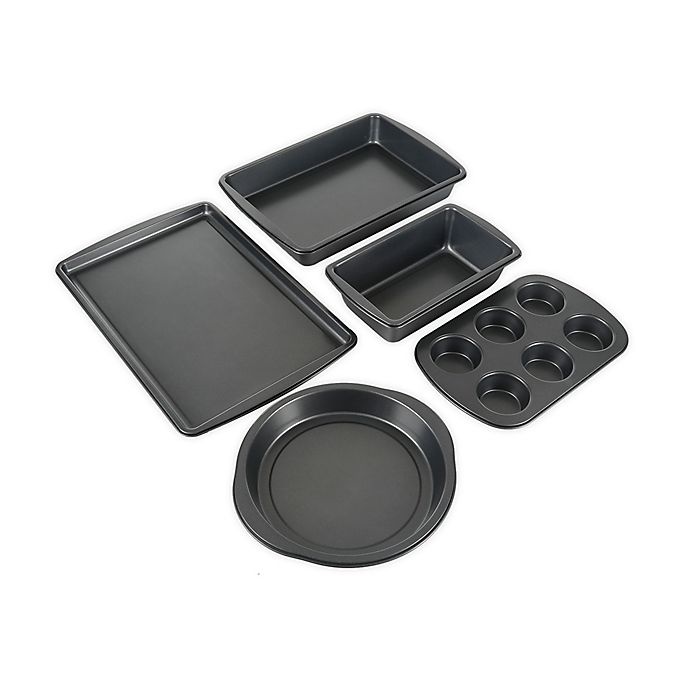 slide 2 of 4, Simply Essential Nonstick Carbon Steel Bakeware Set, 5 ct