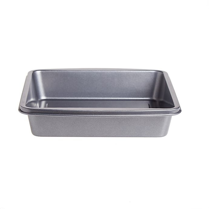 slide 3 of 4, Simply Essential Nonstick Square Cake Pan, 9 in