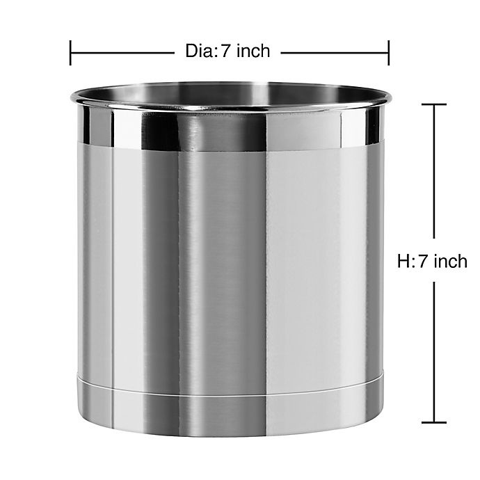 slide 3 of 5, Simply Essential Our Table Jumbo Stainless Steel Utensil Holder, 1 ct