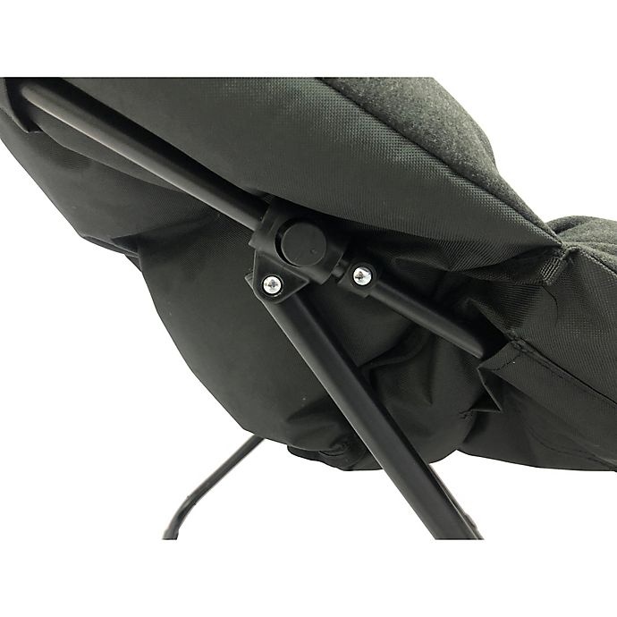 slide 4 of 5, Simply Essential Foldable Square Lounge Chair - Charcoal, 1 ct