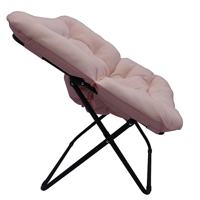 slide 2 of 5, Simply Essential Foldable Square Lounge Chair - Blush, 1 ct