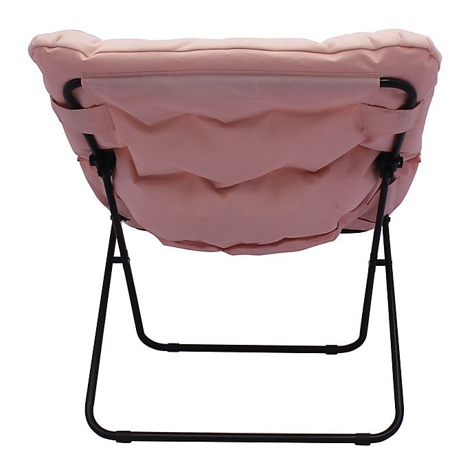 slide 3 of 5, Simply Essential Foldable Square Lounge Chair - Blush, 1 ct