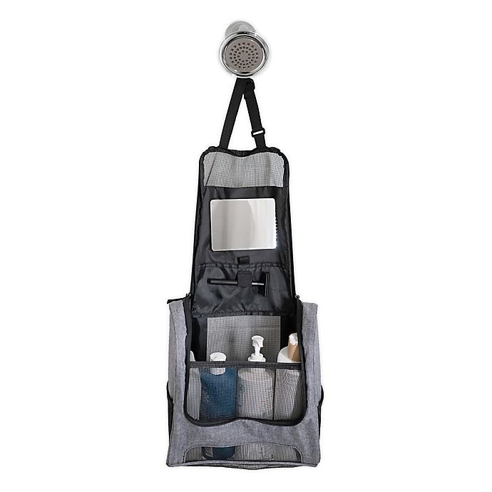 slide 2 of 4, Simply Essential Hanging Toiletry Bag - Grey, 1 ct