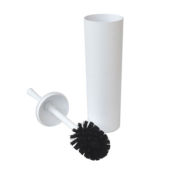 slide 2 of 2, Simply Essential Plastic Toilet Brush - White, 1 ct