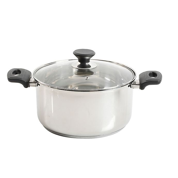 slide 4 of 8, Simply Essential Stainless Steel Cookware Set, 12 ct