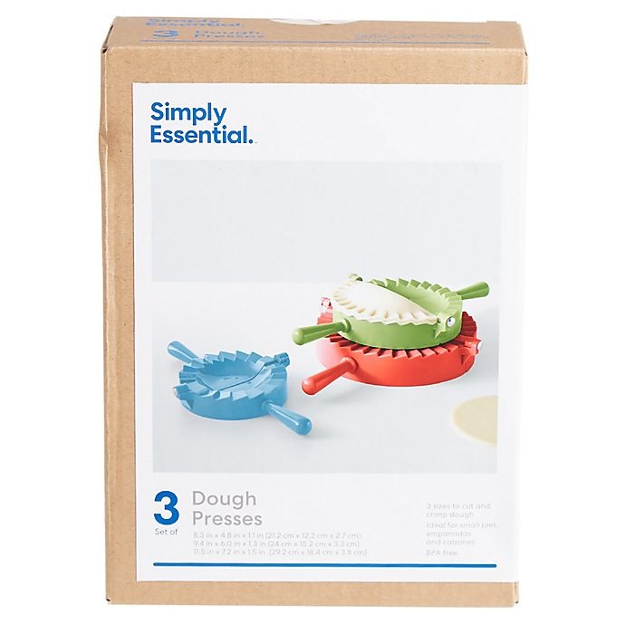 slide 2 of 3, Simply Essential Cookie Dough Presses - Green/Blue/Red, 3 ct