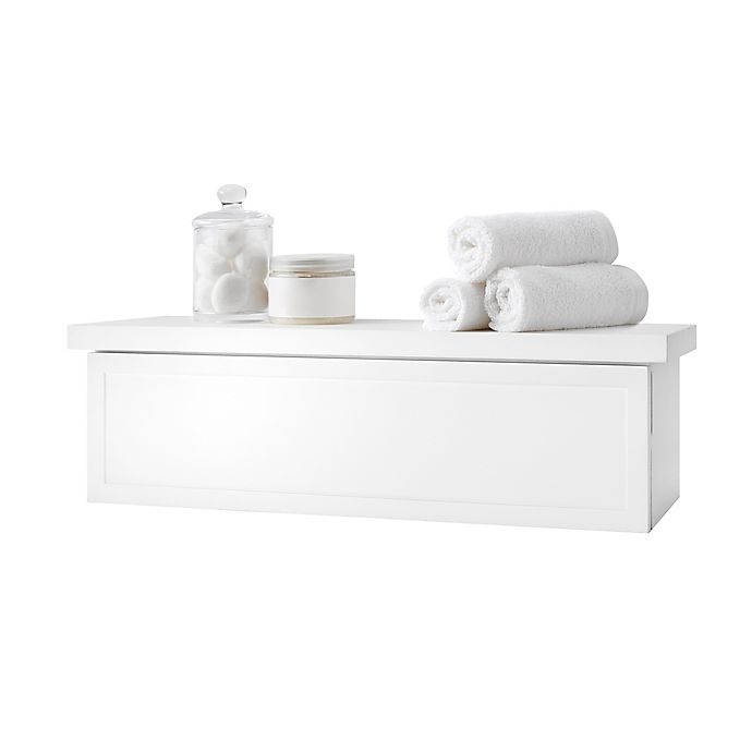 slide 2 of 3, Simply Essential Ledge Storage Shelf - White, 1 ct