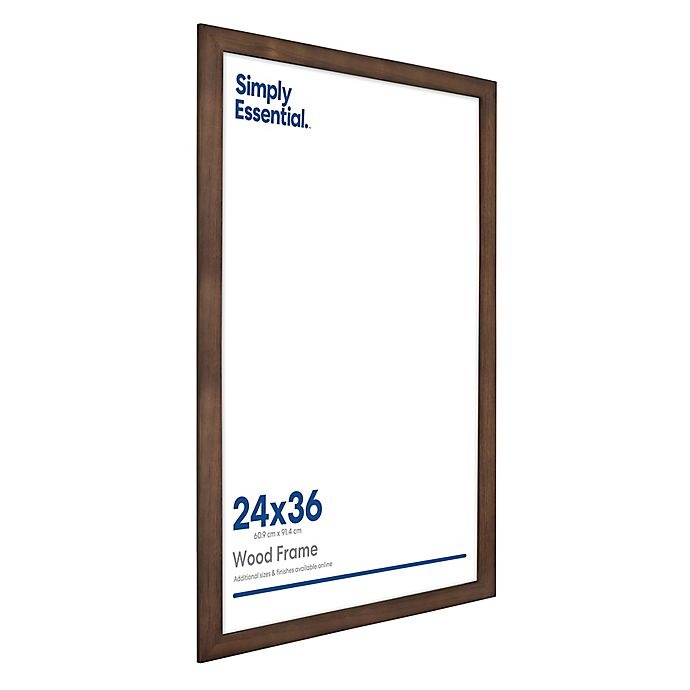 slide 2 of 2, Simply Essential Gallery Wall Wood Picture Frame - Walnut, 24 in x 36 in