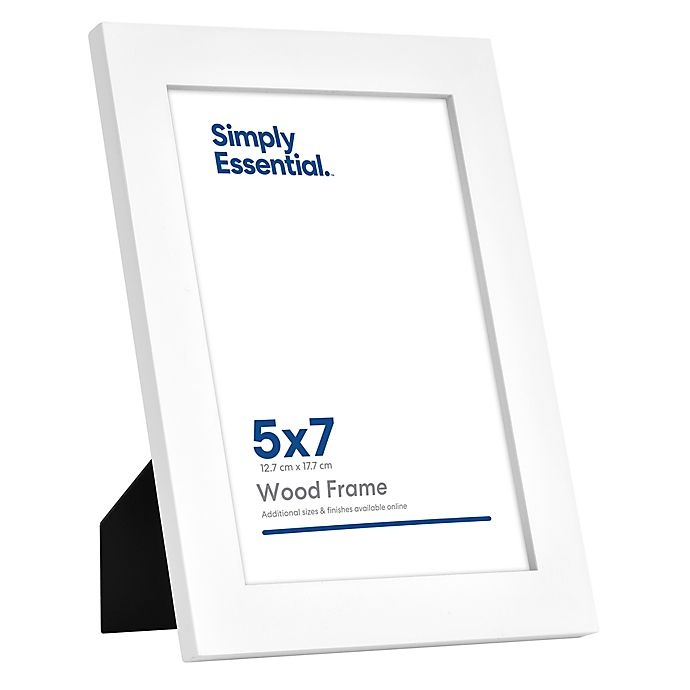 slide 2 of 2, Simply Essential Gallery Wood Picture Frame - White, 5 in x 7 in