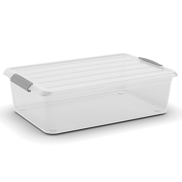 slide 2 of 3, Simply Essential Storage Container with Latching Lid, 32 qt