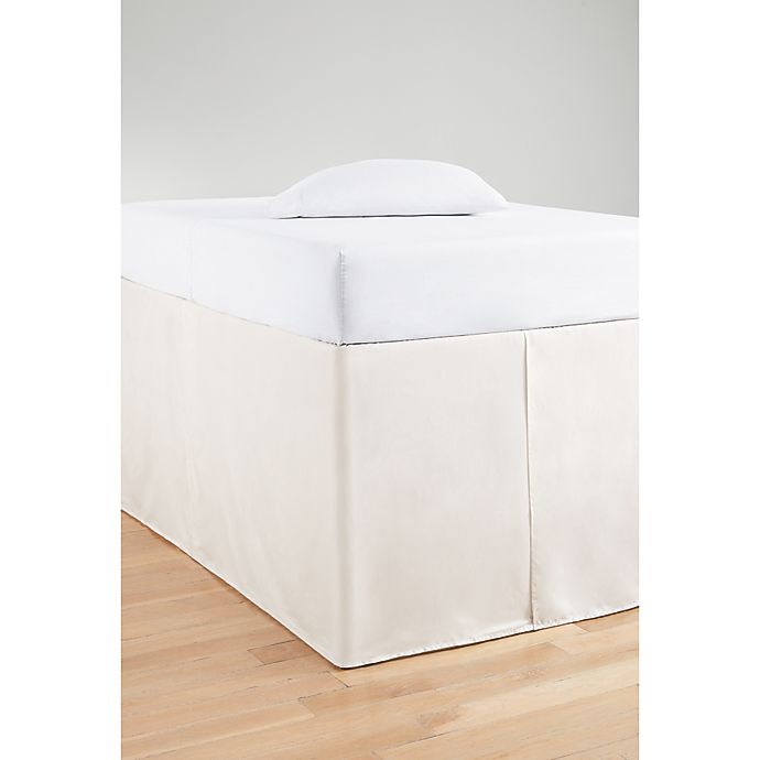 slide 2 of 2, Simply Essential Twin/Twin XL Tailored Bed Skirt - White, 1 ct