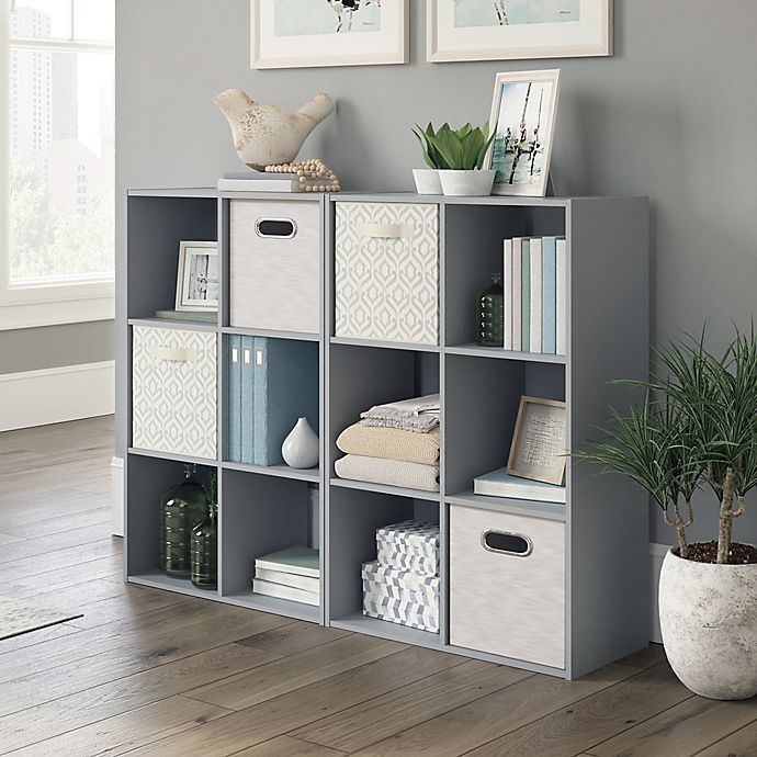 slide 3 of 4, Simply Essential. 6-Cube Organizer - Grey, 1 ct