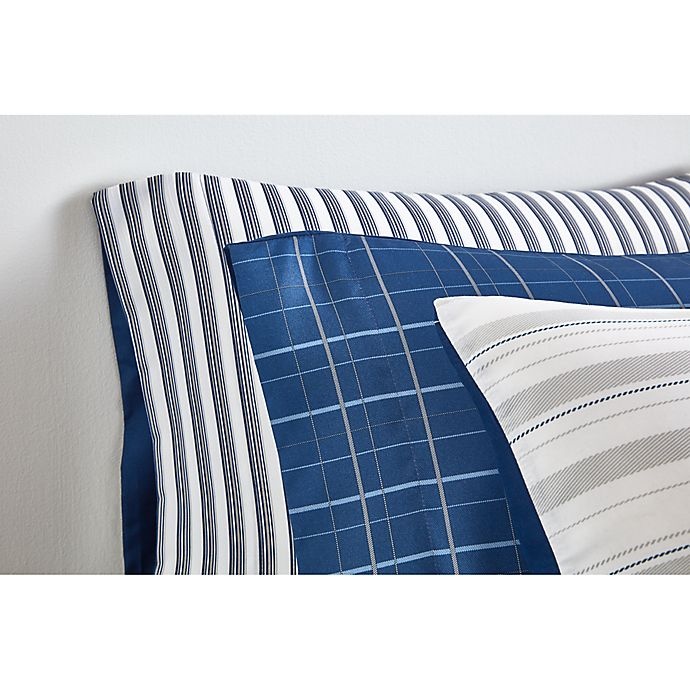 slide 2 of 3, Simply Essential Striped Twin/Twin XL Comforter Set - Blue, 6 ct