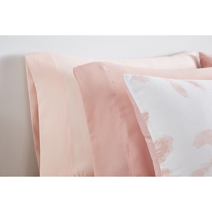 slide 2 of 2, Simply Essential Tie-Dye Full/Full XL Comforter Set - Rose, 9 ct