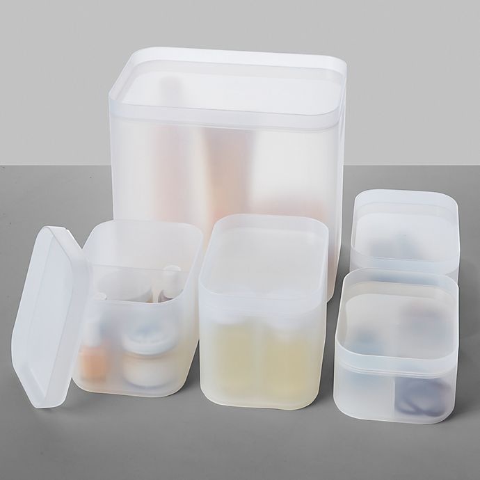 slide 2 of 3, Simply Essential Nesting Storage Bins, 5 ct