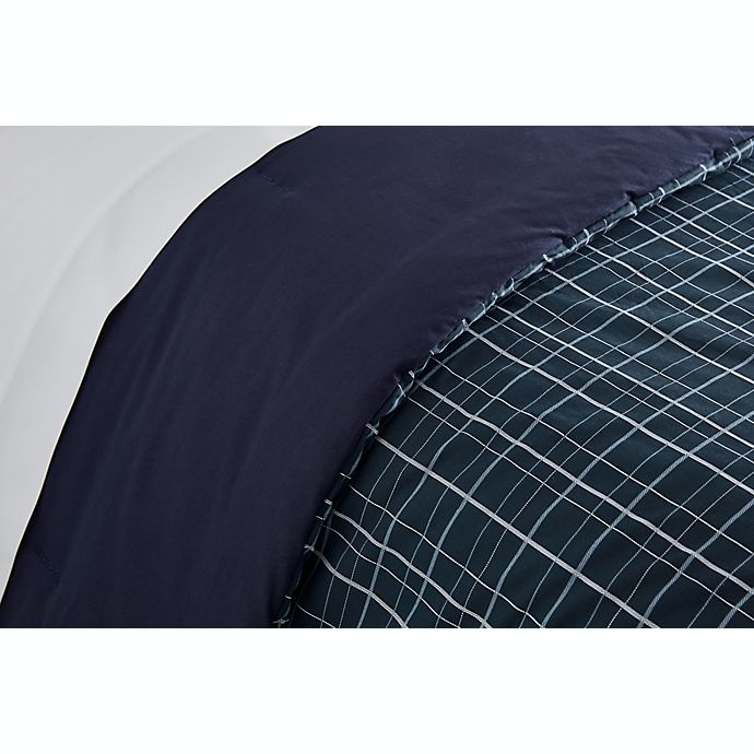 slide 3 of 3, Simply Essential Plaid Twin/Twin XL Comforter Set - Navy, 2 ct