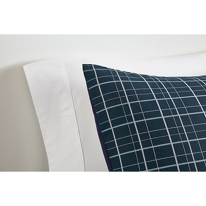 slide 2 of 3, Simply Essential Plaid Full/Queen Comforter Set - Navy, 3 ct