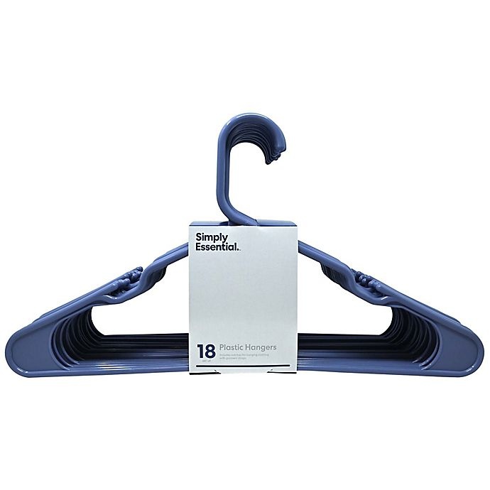 slide 2 of 4, Simply Essential Notched Hangers - Assorted Colors, 18 ct