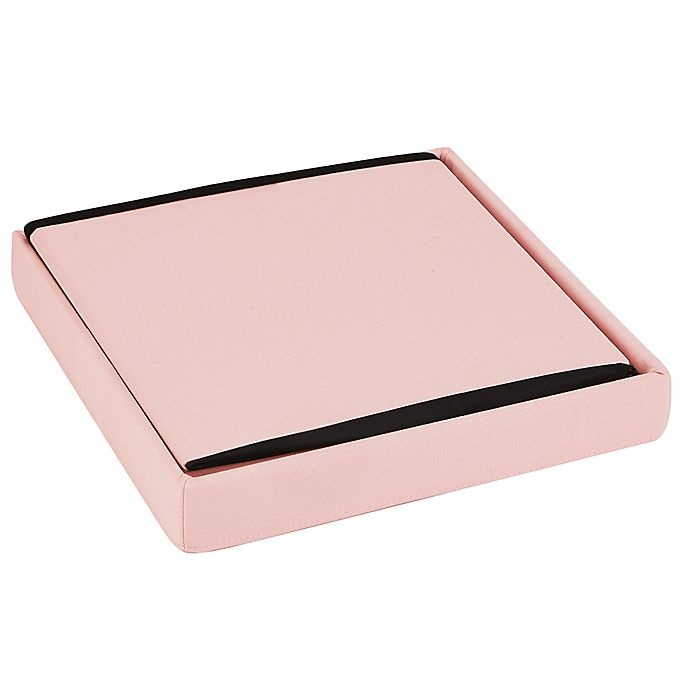 slide 4 of 5, Simply Essential Folding Storage Ottoman - Blush, 15 in