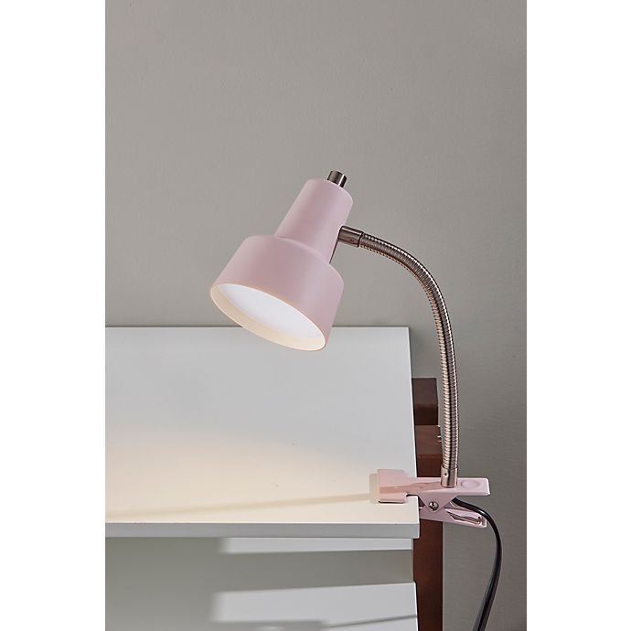 slide 2 of 4, Simply Essential Gooseneck LED Clip Lamp - Pink, 1 ct