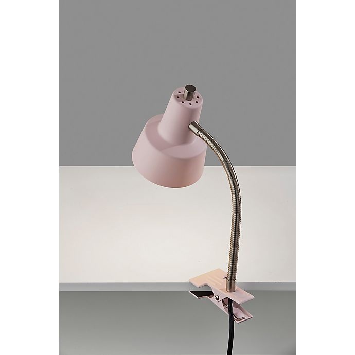 slide 4 of 4, Simply Essential Gooseneck LED Clip Lamp - Pink, 1 ct