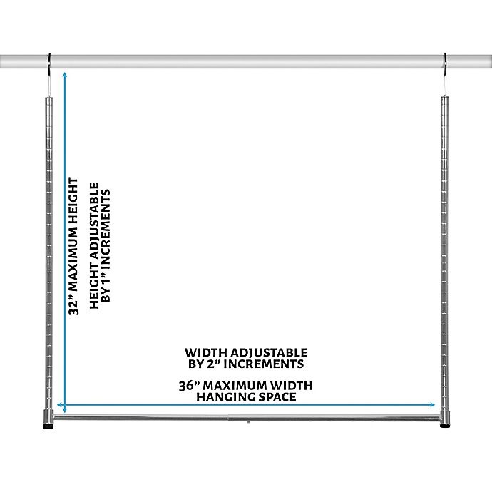 slide 2 of 11, Simply Essential Double Hang Adjustable Closet Rod, 1 ct