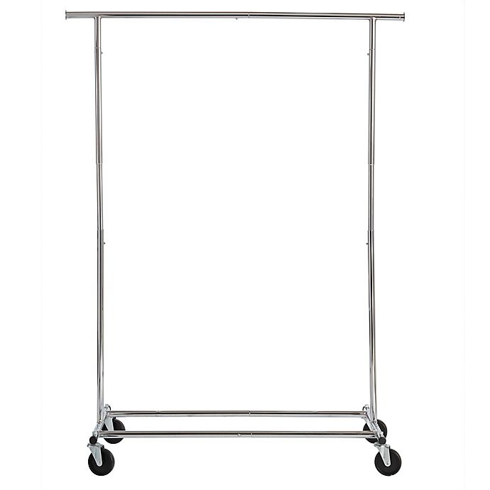 slide 3 of 8, Simply Essential Commercial Grade Single Bar Adjustable Garment Rack, 1 ct