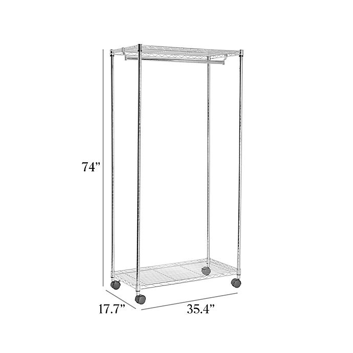 slide 2 of 5, Simply Essential Garment Rack with Cover, 1 ct