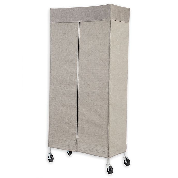 slide 5 of 5, Simply Essential Garment Rack with Cover, 1 ct