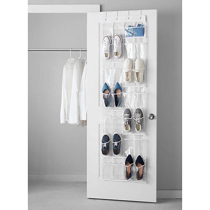 slide 6 of 6, Simply Essential 24-Pocket Over-the-Door Shoe Organizer, 1 ct