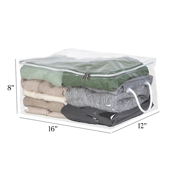 slide 3 of 4, Simply Essential Sweater Storage Bags, 2 ct