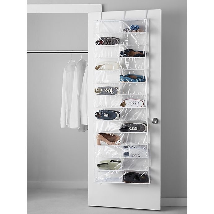 slide 4 of 5, Simply Essential 26-Pocket Over-the-Door Organizer, 1 ct