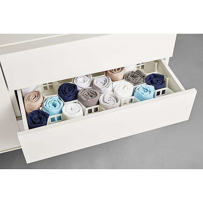 slide 3 of 3, Simply Essential Honeycomb Drawer Organizer - White, 1 ct