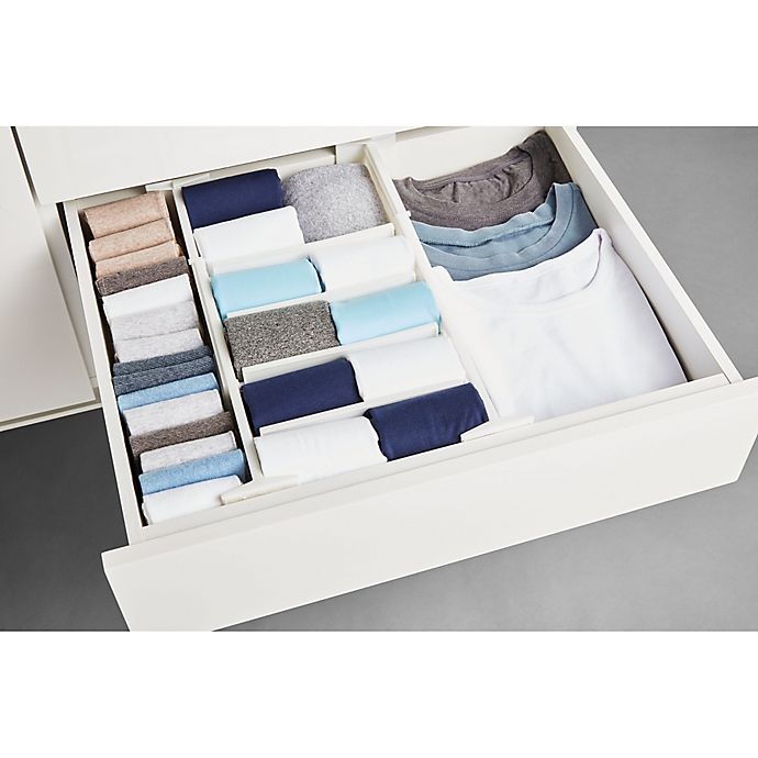 slide 4 of 6, Simply EssentialAdjustable Drawer Organizers, 6 ct