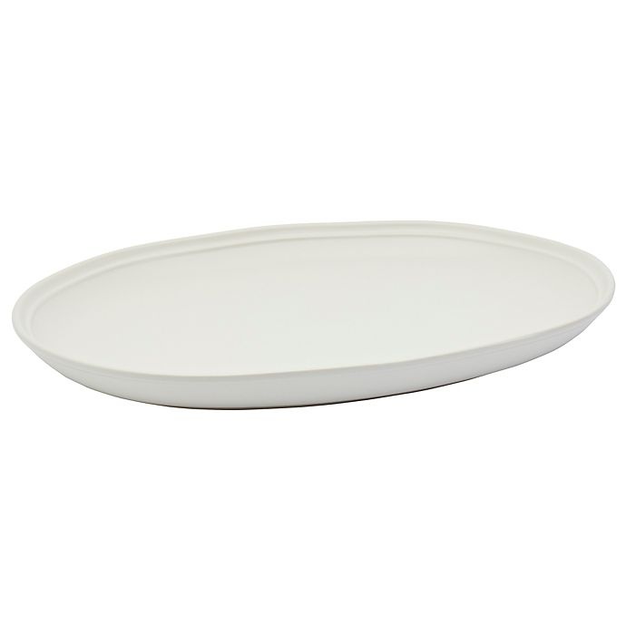 slide 4 of 8, Bee & Willow Home Bee & Willow Bristol Oval Platter Set - Coconut Milk, 2 ct