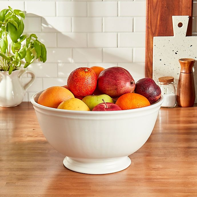 slide 2 of 4, Bee & Willow Home Bee & Willow Bristol Footed Fruit Bowl - Coconut Milk, 1 ct