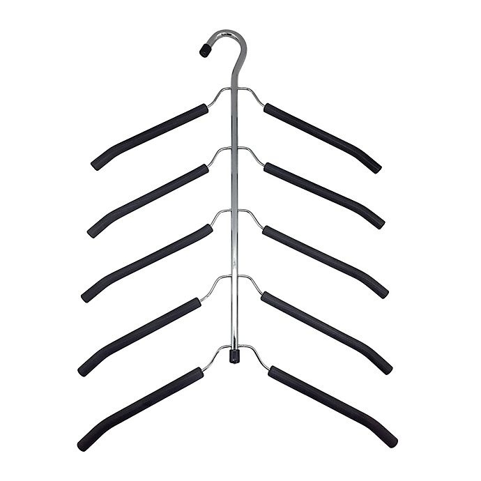 slide 1 of 1, Simply Essential 5-Tier Friction Blouse Hanger, 1 ct