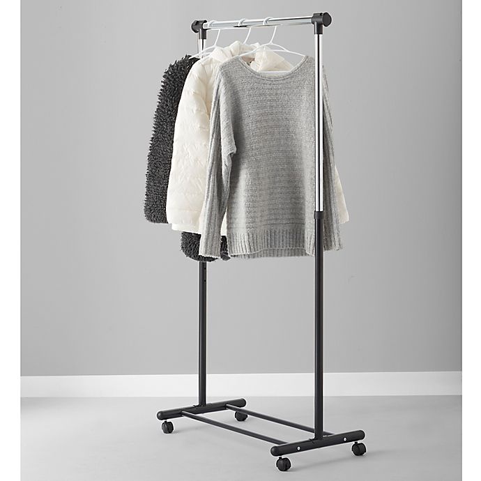 slide 3 of 3, Simply Essential Portable Expandable Garment Rack, 1 ct