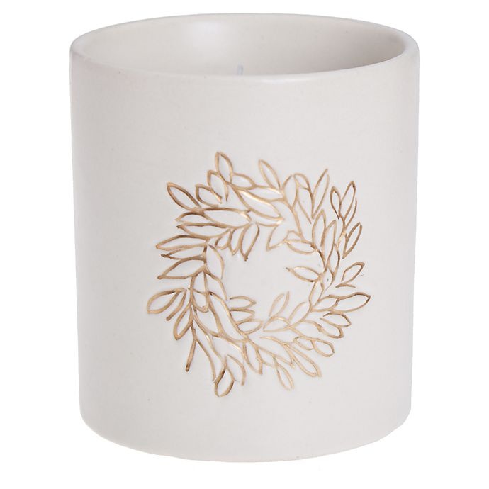 slide 1 of 1, Bee & Willow Home Bee & Willow Apple Ecoboost WreathÂ Debossed Ceramic Candle, 1 ct