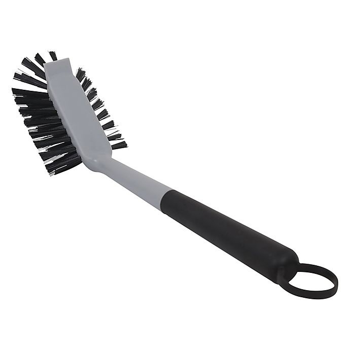 slide 4 of 4, Simply Essential Utility Scrub Brush - Grey, 1 ct