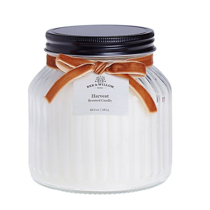 slide 2 of 2, Bee & Willow Home Bee & Willow Harvest Pressed Glass Jar Candle with Lid, 14 oz