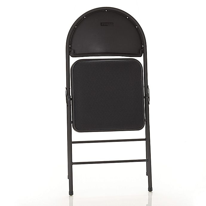 slide 5 of 6, Simply Essential Comfort Folding Chair - Black, 1 ct