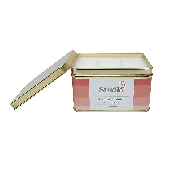 slide 2 of 4, Studio 3B Evening Sand Tin Jar Candle, 11 oz
