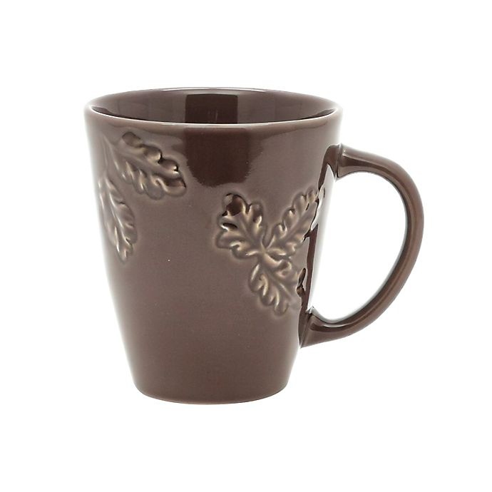 slide 1 of 1, Bee & Willow Home Bee & Willow Hays Leaf Mug - Iron, 1 ct