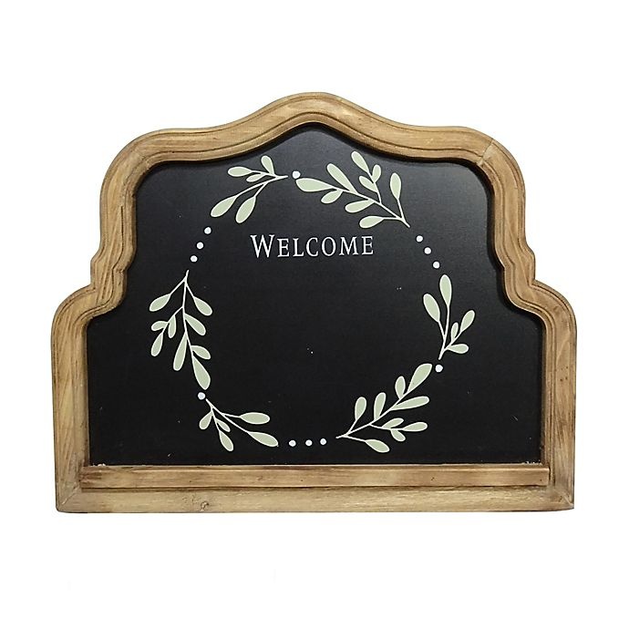 slide 1 of 1, Bee & Willow Home Bee & Willow Welcome" Scalloped Framed Chalk Board", 12 in x 5 in