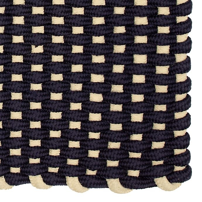 slide 3 of 4, Bee & Willow Home Bee & Willow Nautical Rope Door Mat - Navy '', 18 in x 30 in